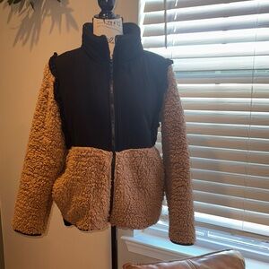 Mystree MOD Boutique Ruffle Sherpa Jacket